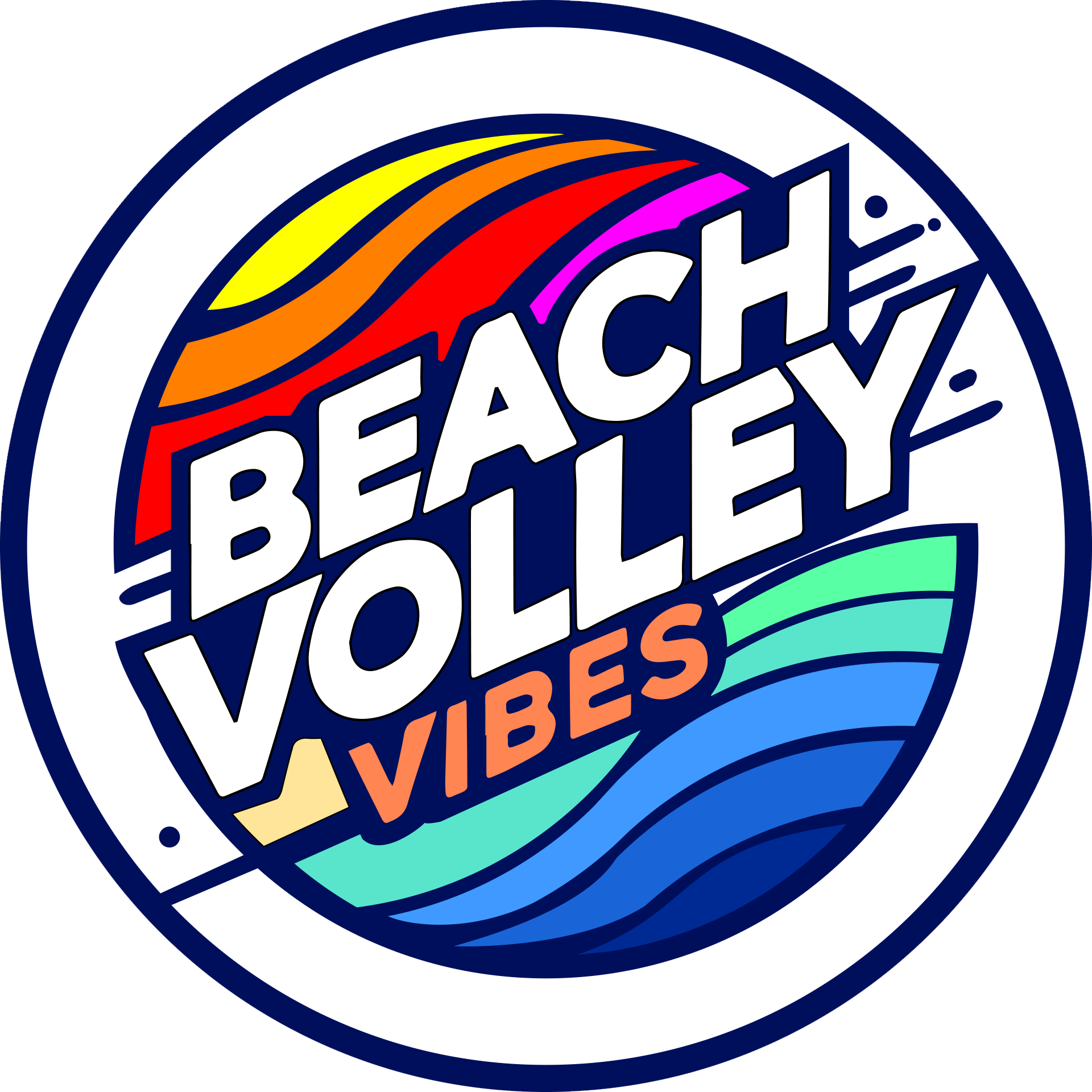 Beach Volley Vibes Logo